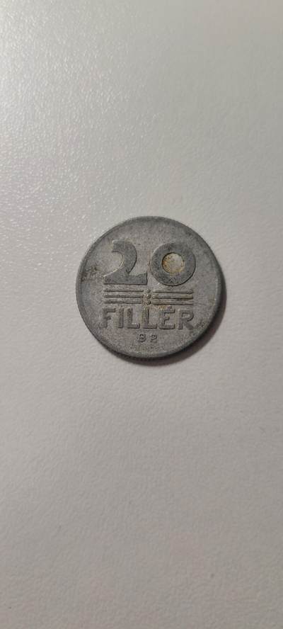 2025第十四期 匈牙利1972年20菲勒铝币硬