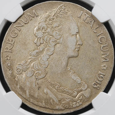 修遠堂世界钱币第六十六期 - NGC AU50 1918年意属厄立特里亚1泰勒大银币