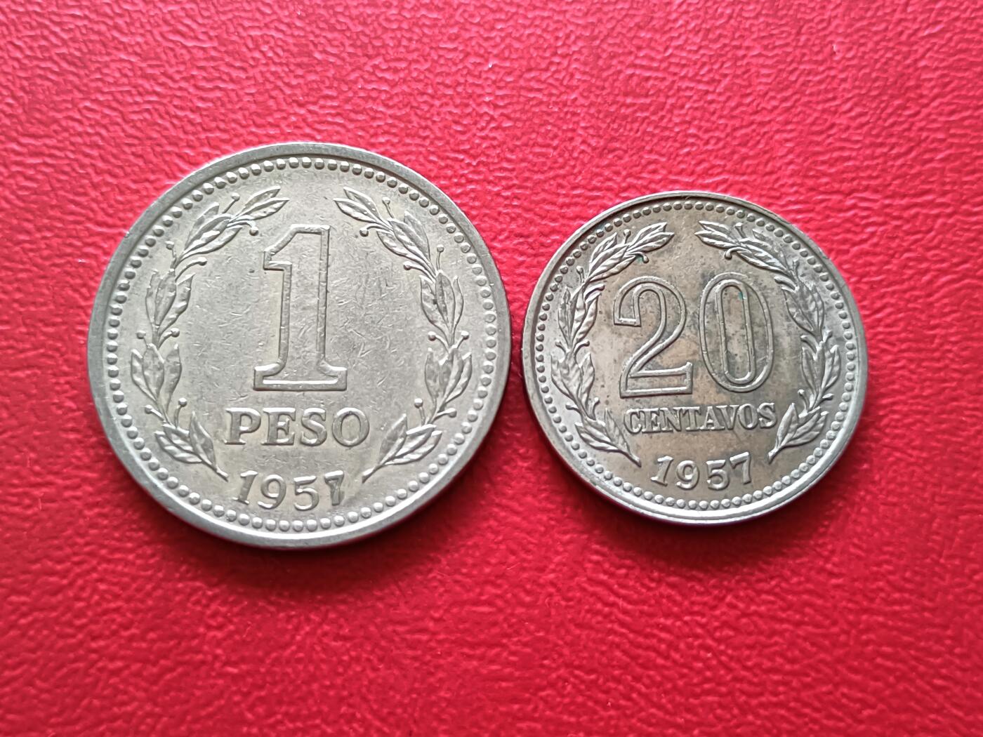 【云涧收藏】第十九场 阿根廷1957年2枚