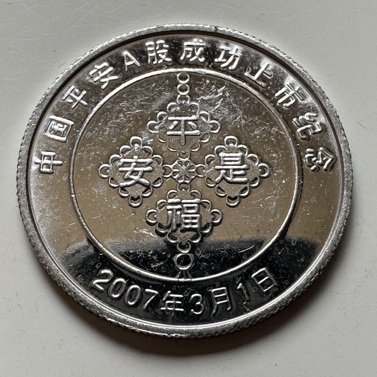 🌹外币初藏🌹🐯2025年第39场  每周二四六晚8️⃣点 接代拍 平安银行上市纪念章