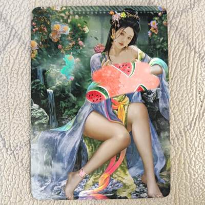 花开卡拍第35期（8月24号周日截拍，品控勿拍!!!拍品不寄存，运费5元，自制卡难免瑕疵，可能存在轻微撞角爆边等出厂瑕疵，品控介意勿拍！） - ​卡将 绝代芳华 潘玉儿艺术版 彩闪 编号090
