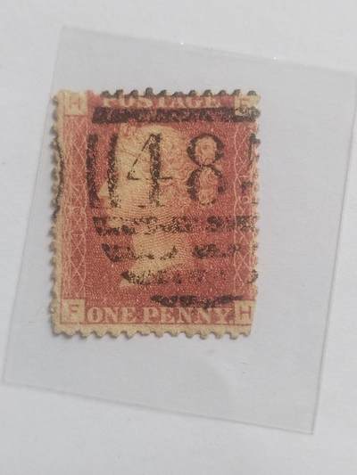 邮票专场 1841年英国红便士邮票。