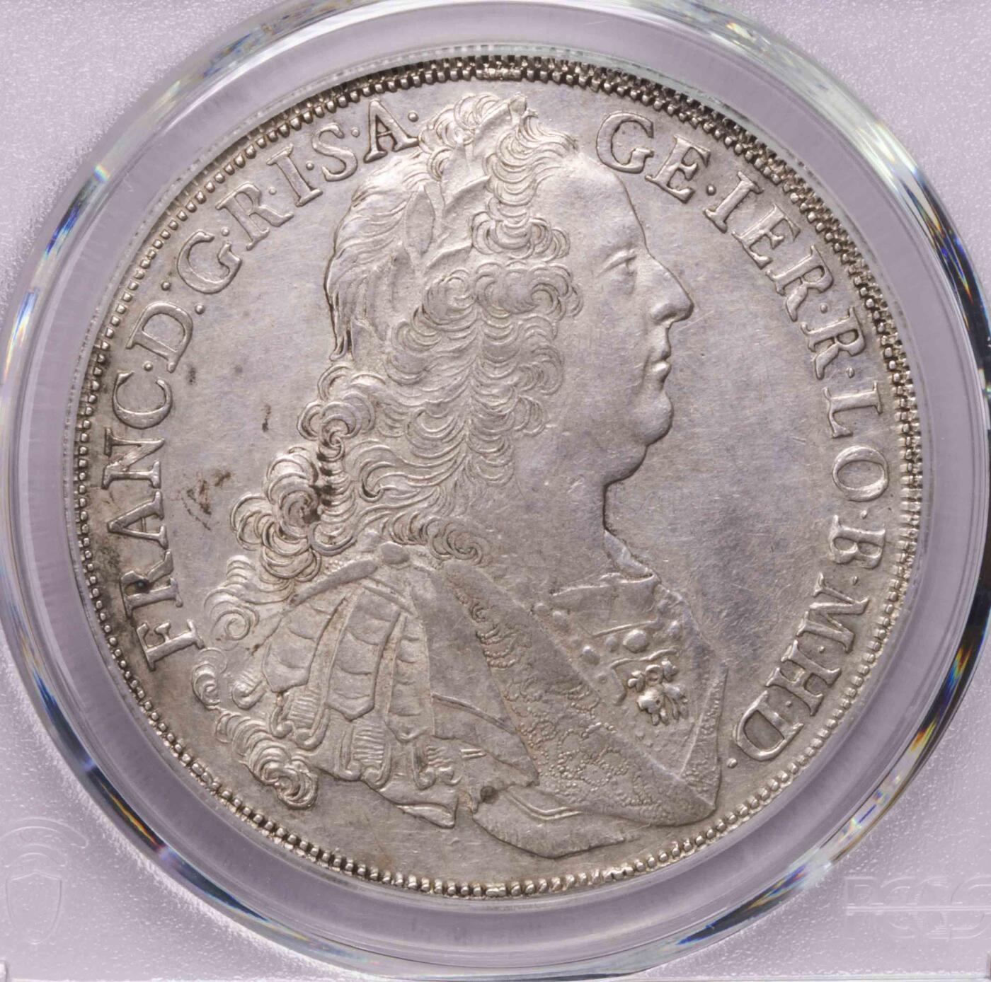 PCGS-AUD 1763奥地利弗朗茨一世泰勒大银币