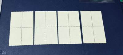 德国邮票专场，都是四方联套票 德国邮票  四方联一套，1977年发行，草本植物花卉4全 ，品相如图