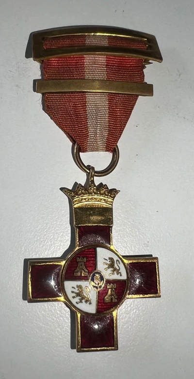 西班牙1940 Egaña版三级红色战功勋章 要可丝 - 西班牙1940 Egaña版三级红色战功勋章 要可丝