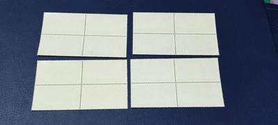 德国邮票专场，都是四方联套票 德国邮票四方联一套，1978年发行，航空史4全，品相如图