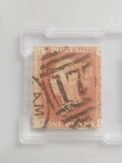 邮票专场 1841年红便士邮票。