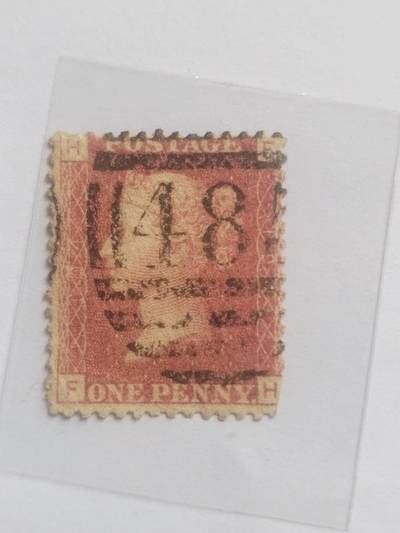 邮票专场 1841年英国红便士邮票。