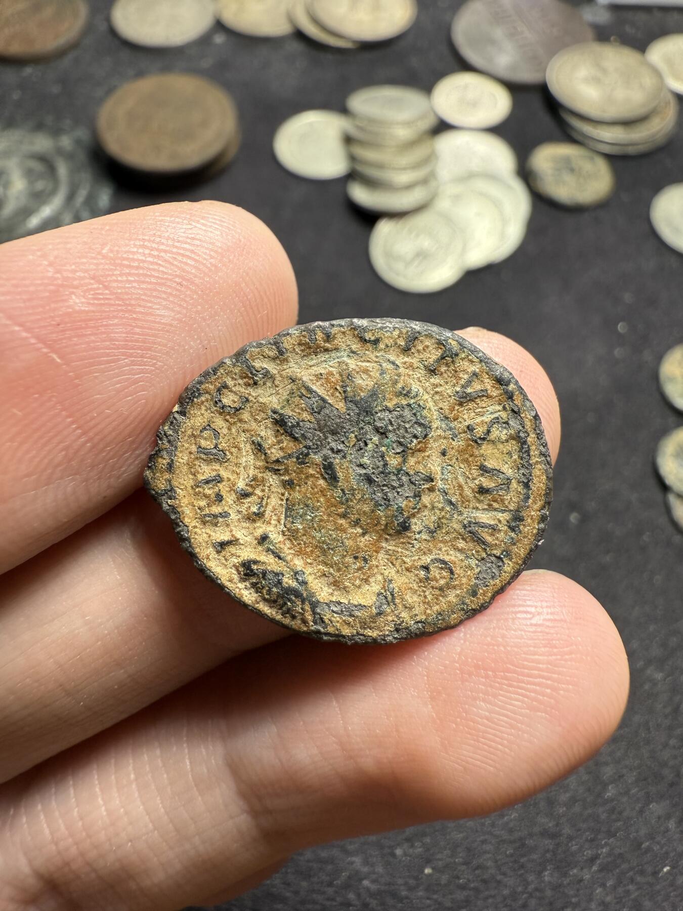 南宋泉阁俄币 外币 国币 专场第九期【送拍无额外佣金】 古罗马 公元260-268年 伽里恩努斯大型富利铜币 通货好品