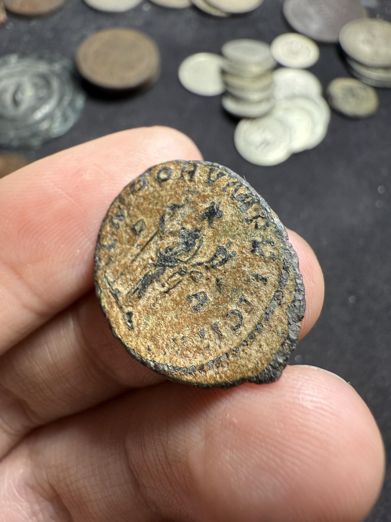 南宋泉阁俄币 外币 国币 专场第九期【送拍无额外佣金】 古罗马 公元260-268年 伽里恩努斯大型富利铜币 通货好品