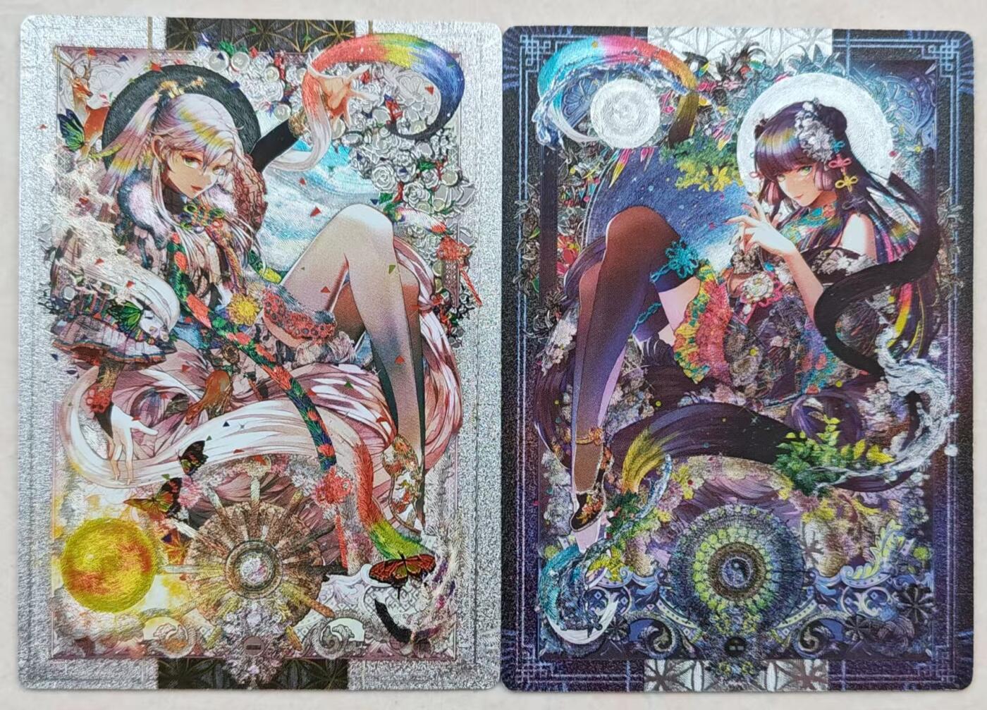 花开卡拍第十八期（收拍品，无佣金，不寄存，自制卡难免瑕疵，可能存在撞角爆边等出厂瑕疵，品控介意勿拍！） 卡玩 纪问阴阳特卡 粗闪
