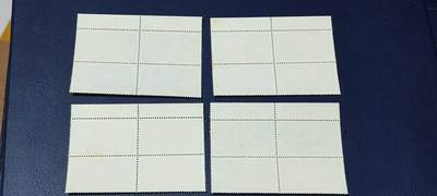 德国邮票专场，都是四方联套票 德国邮票四方联一套，1980年发行，航空飞机  4全，品相如图