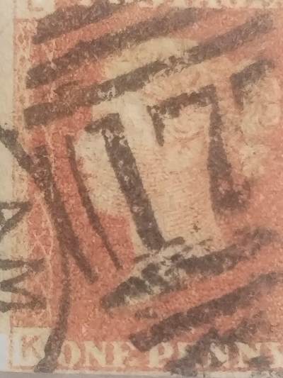 邮票专场 1841年红便士邮票。