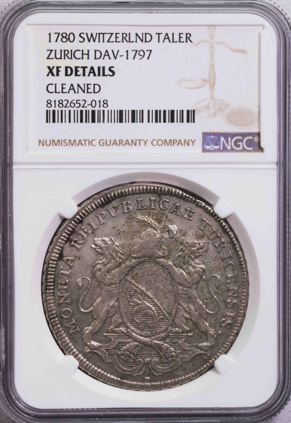 NGC-XFD 1780苏黎世双狮纹章泰勒