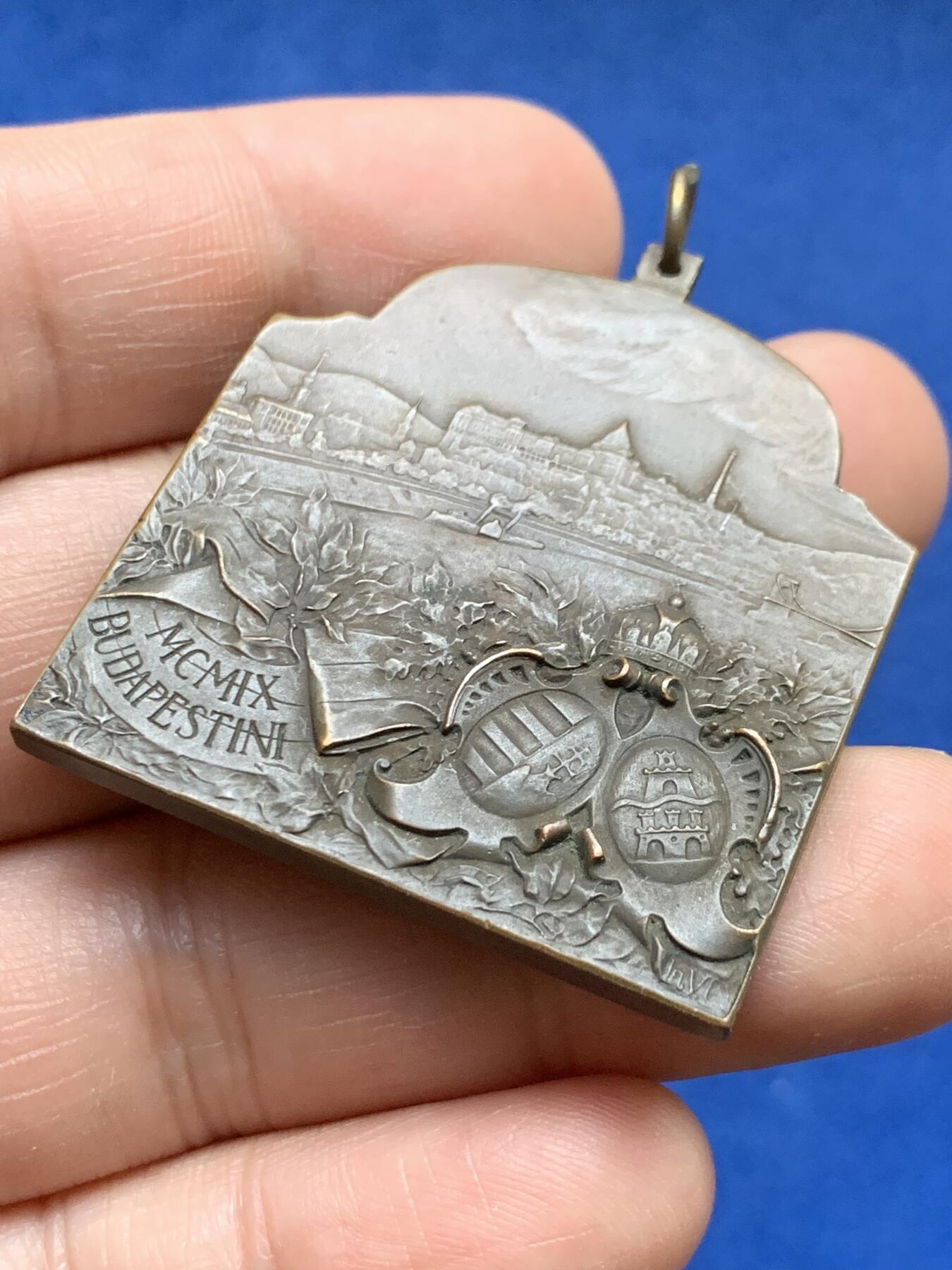 《竞宝斋》第375场 周日，周一，周二 3场连拍 （全场包邮） 1909奥匈帝国国家医学大会铜章 32.8g 39.5*43.8mm