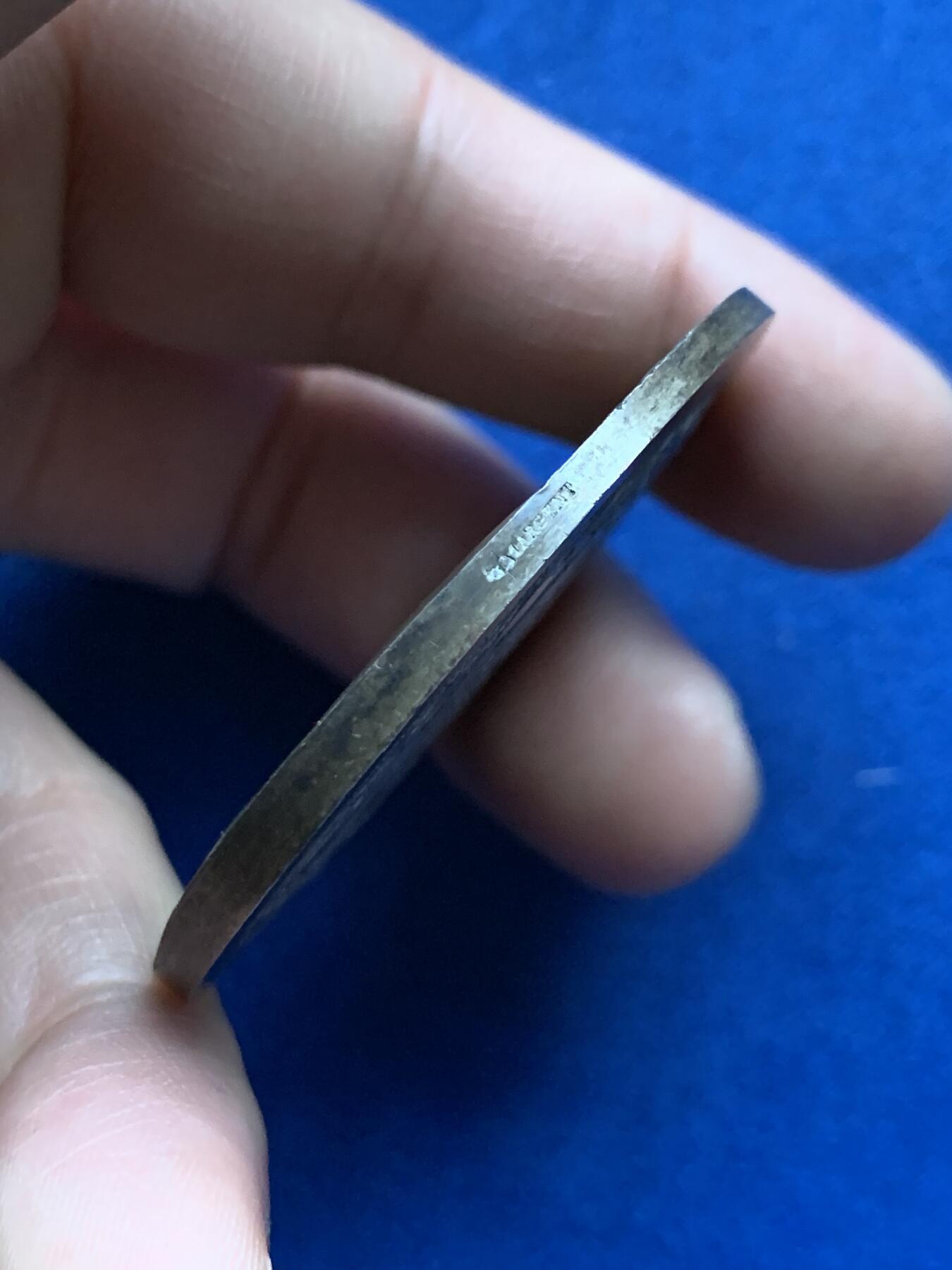 《竞宝斋》第375场 周日，周一，周二 3场连拍 （全场包邮） 法国战争部长颁发射击银章 丰饶角1银 带盒 65.1g 49.9mm