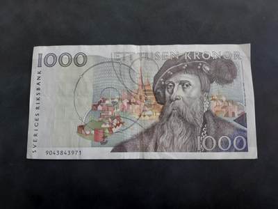 博彦收藏 BON 4月29日 8点 钱币专场 - 瑞典1000克朗 流通好品