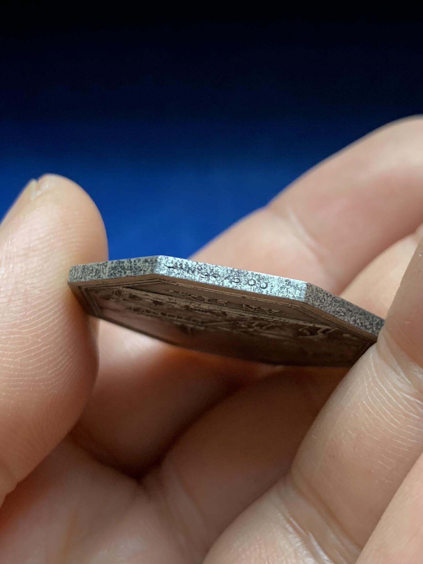 《竞宝斋》第375场 周日，周一，周二 3场连拍 （全场包邮） 法国八角银质代币，塞纳河运输，19g，32.3mm，丰饶角1+带500编号边铭