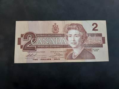 博彦收藏 BON 4月29日 8点 钱币专场 加拿大 鸟版2元 85品左右