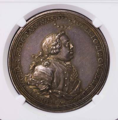 NGC-MS63 1751荷兰威廉四世逝世大银章 唯一冠军 - NGC-MS63 1751荷兰威廉四世逝世大银章 唯一冠军