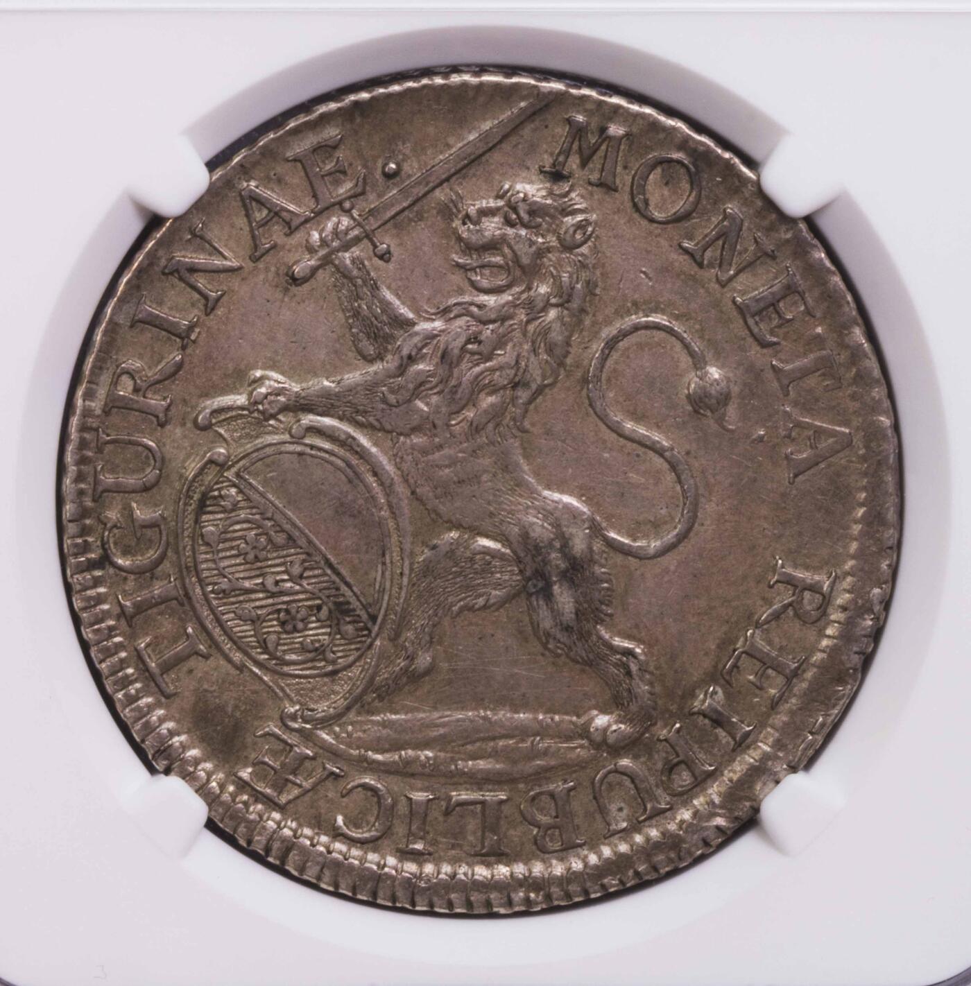 NGC-AUD 1732苏黎世雄狮持剑背文字版泰勒大银币