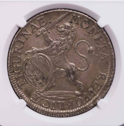 NGC-AUD 1732苏黎世雄狮持剑背文字版泰勒大银币 - NGC-AUD 1732苏黎世雄狮持剑背文字版泰勒大银币