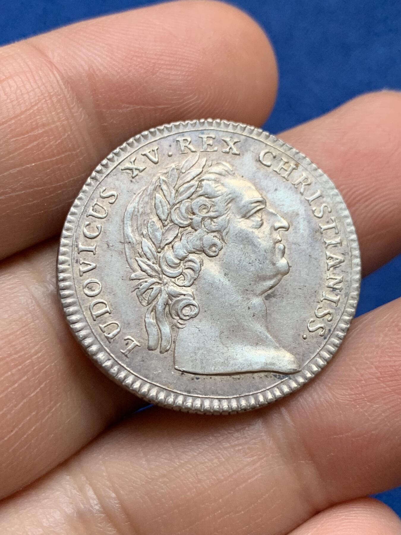 《竞宝斋》第375场 周日，周一，周二 3场连拍 （全场包邮） 法国非凡战争银质代币，7.3g，28.5mm