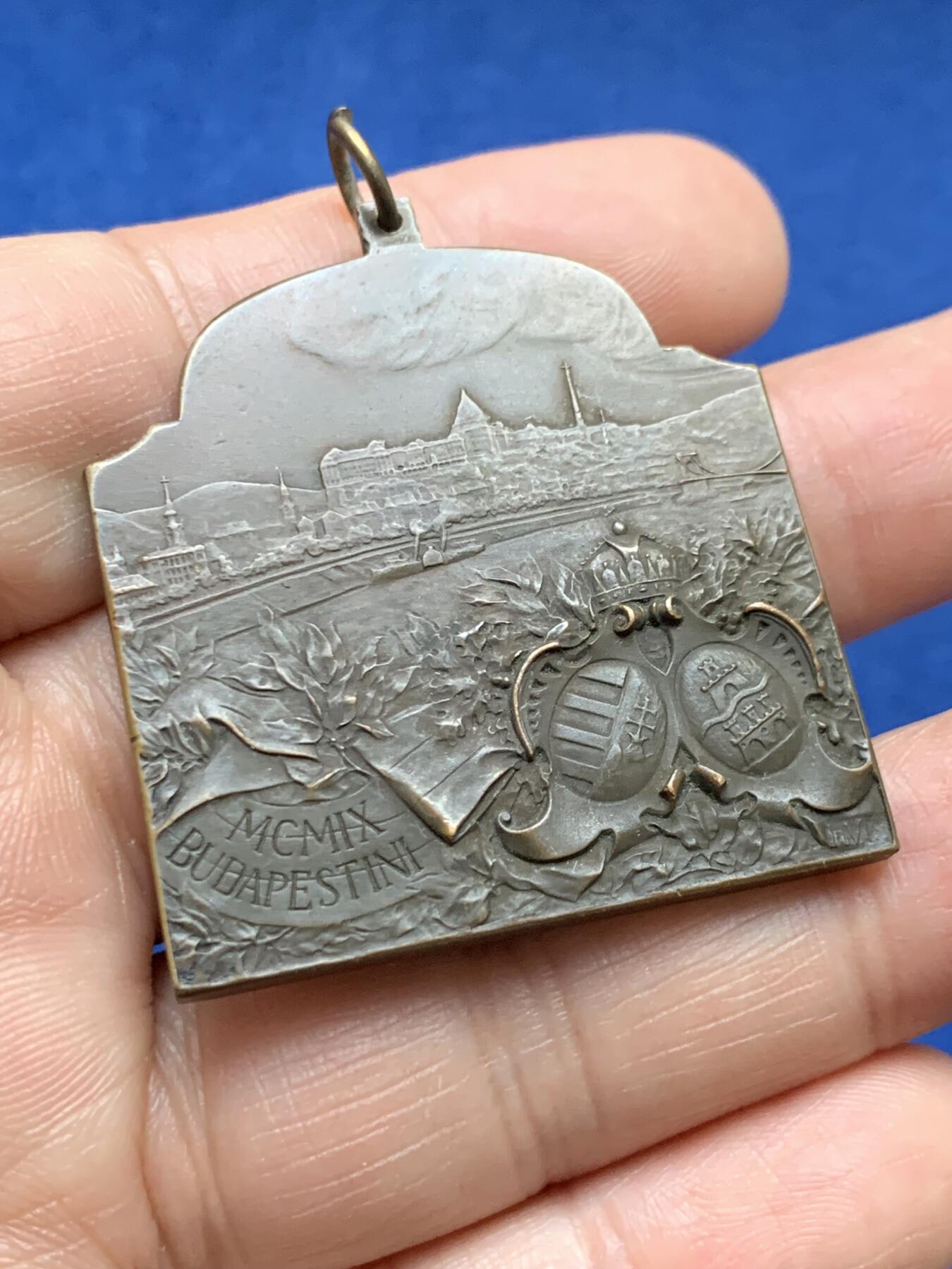 《竞宝斋》第375场 周日，周一，周二 3场连拍 （全场包邮） 1909奥匈帝国国家医学大会铜章 32.8g 39.5*43.8mm