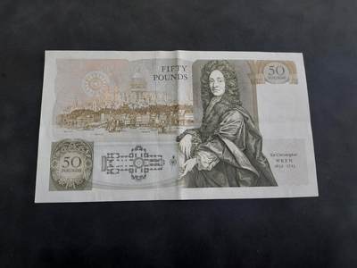 博彦收藏 BON 4月29日 8点 钱币专场 英国 女皇50镑 十字折 85品