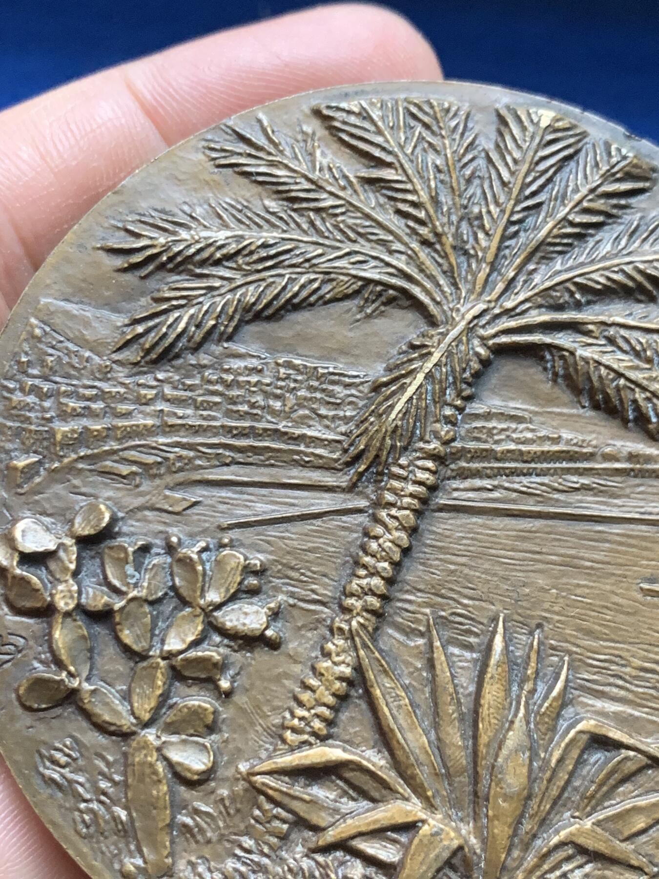 《竞宝斋》第375场 周日，周一，周二 3场连拍 （全场包邮） 名家Dropsy作1945年法国皮肤病专家Albert Sézary 大铜章 175g 67.5mm 丰饶角铜标