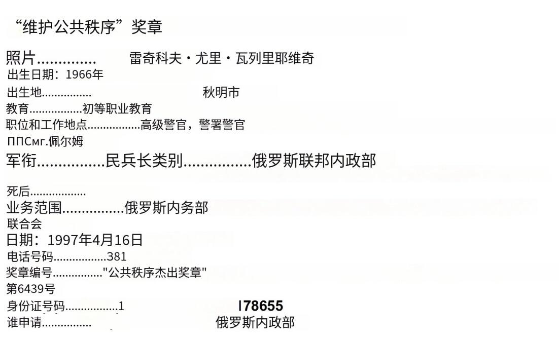 大猫徽章拍卖第269期 俄 维护公共秩序奖章 原证