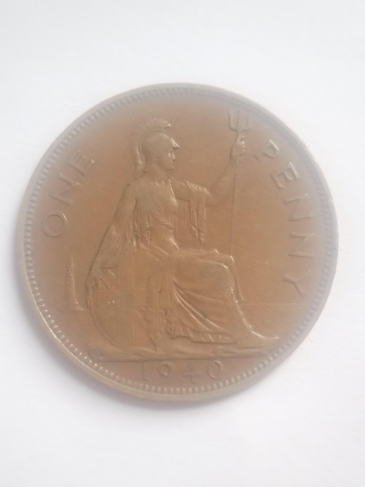 评级币 纪念币 硬币专场 1940年英国一便士大铜币。