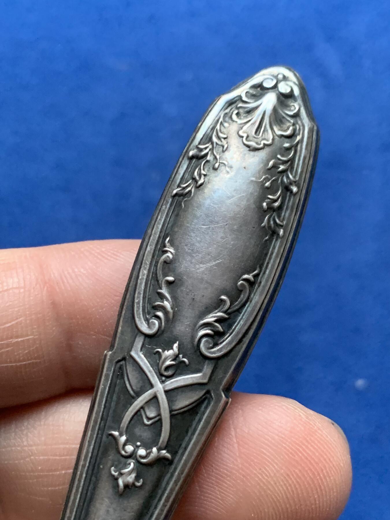 《竞宝斋》第375场 周日，周一，周二 3场连拍 （全场包邮） 法国银质火漆印，14.58g，8.2厘米长，带野猪头标