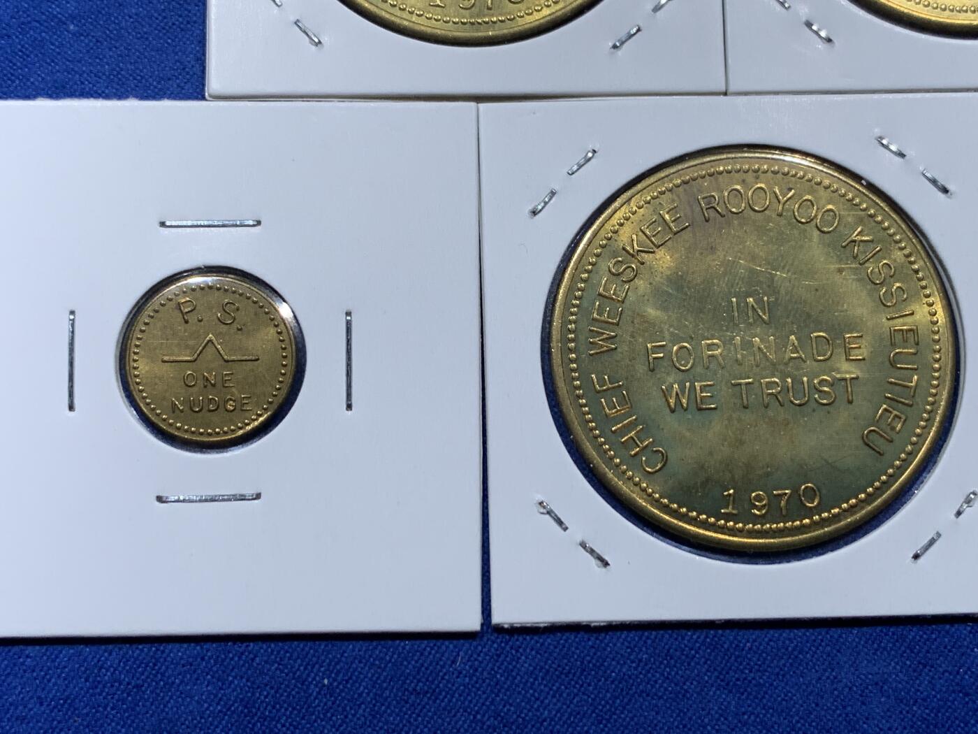 《竞宝斋》第373场 周日，周一，周二 3场连拍 （全场包邮） 美国1970年反越战5枚套-铜质版