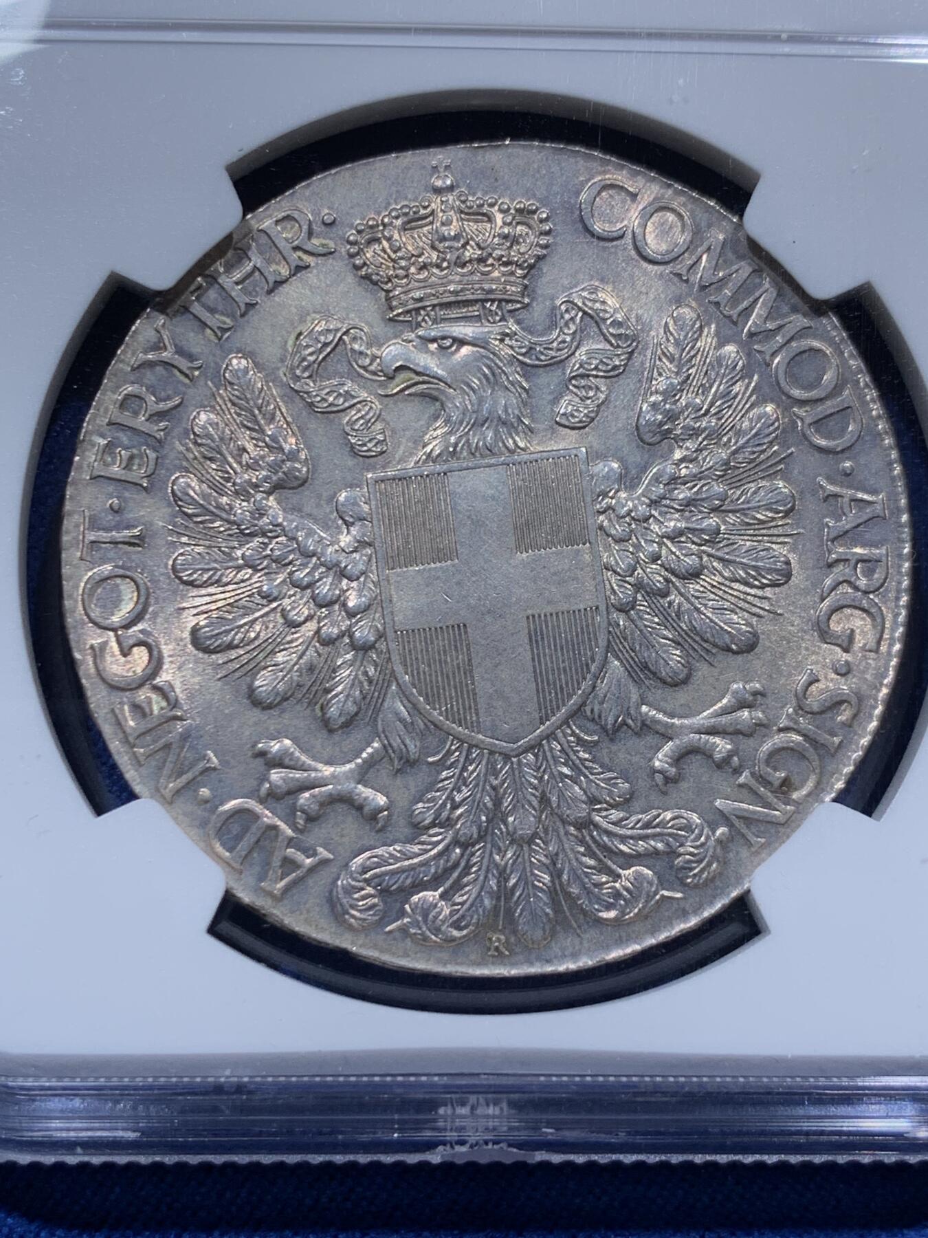 《竞宝斋》第373场 周日，周一，周二 3场连拍 （全场包邮） NGC MS63 意属厄立特里亚 1918年 特蕾莎 1TALERO大银币 转光好状态 高分值得入手