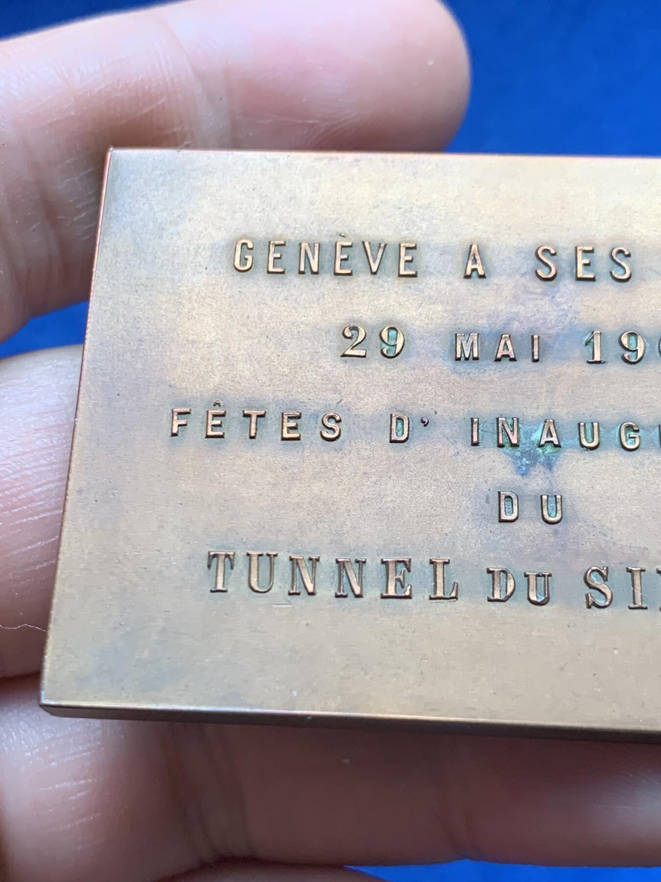 《竞宝斋》第373场 周日，周一，周二 3场连拍 （全场包邮） 日内瓦1906年帆船景观方型铜章 60*40mm 80.6克