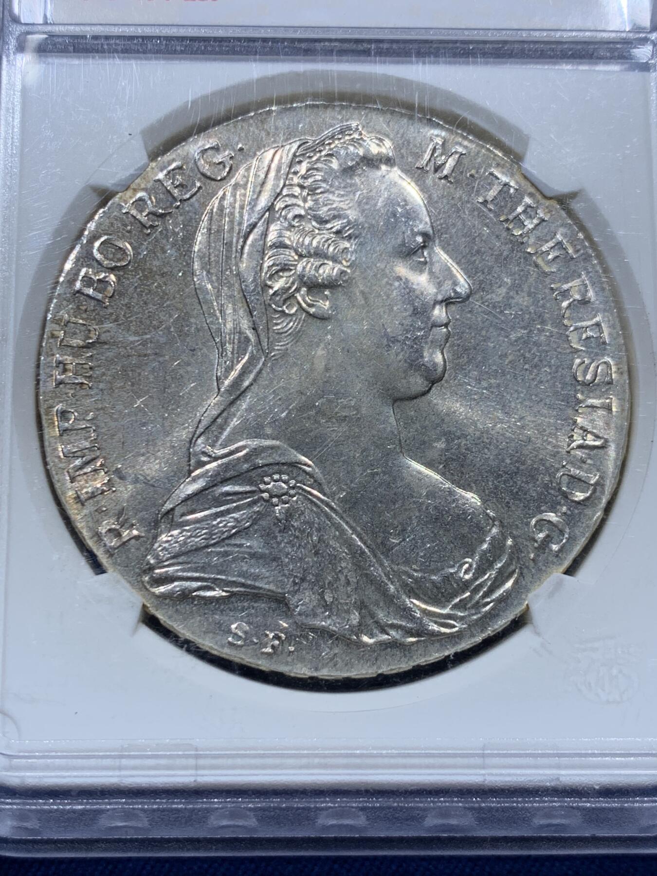 《竞宝斋》第373场 周日，周一，周二 3场连拍 （全场包邮） 华夏 MS66 奥匈帝国后铸特蕾莎大奶妈1泰勒大银币