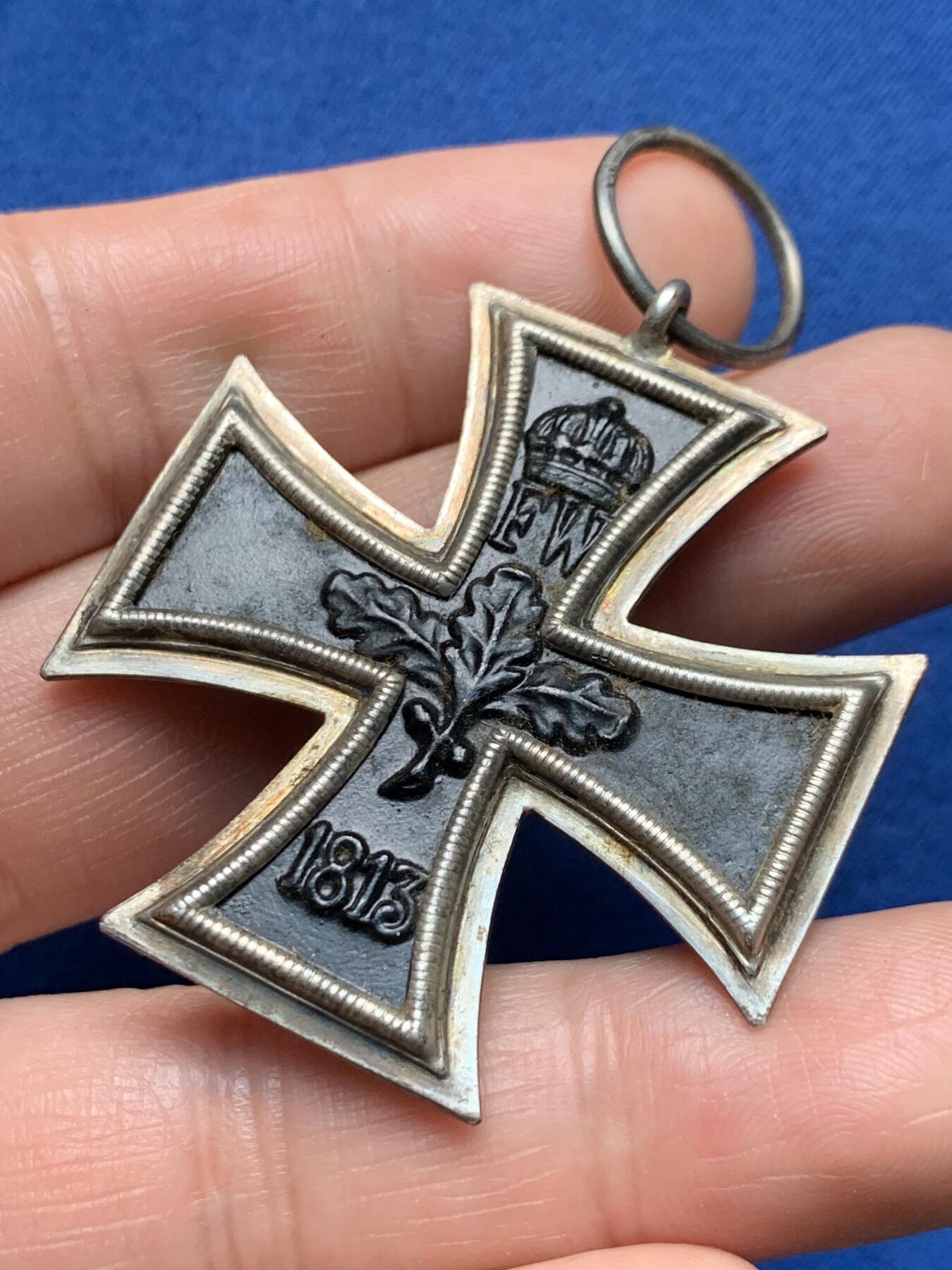 《竞宝斋》第373场 周日，周一，周二 3场连拍 （全场包邮） 1914铁十字银质奖章 17克 42.8mm 细节见图