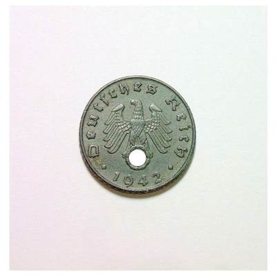 稀年 德国第三帝国1942年E版5芬尼 爽品 - 稀年 德国第三帝国1942年E版5芬尼 爽品