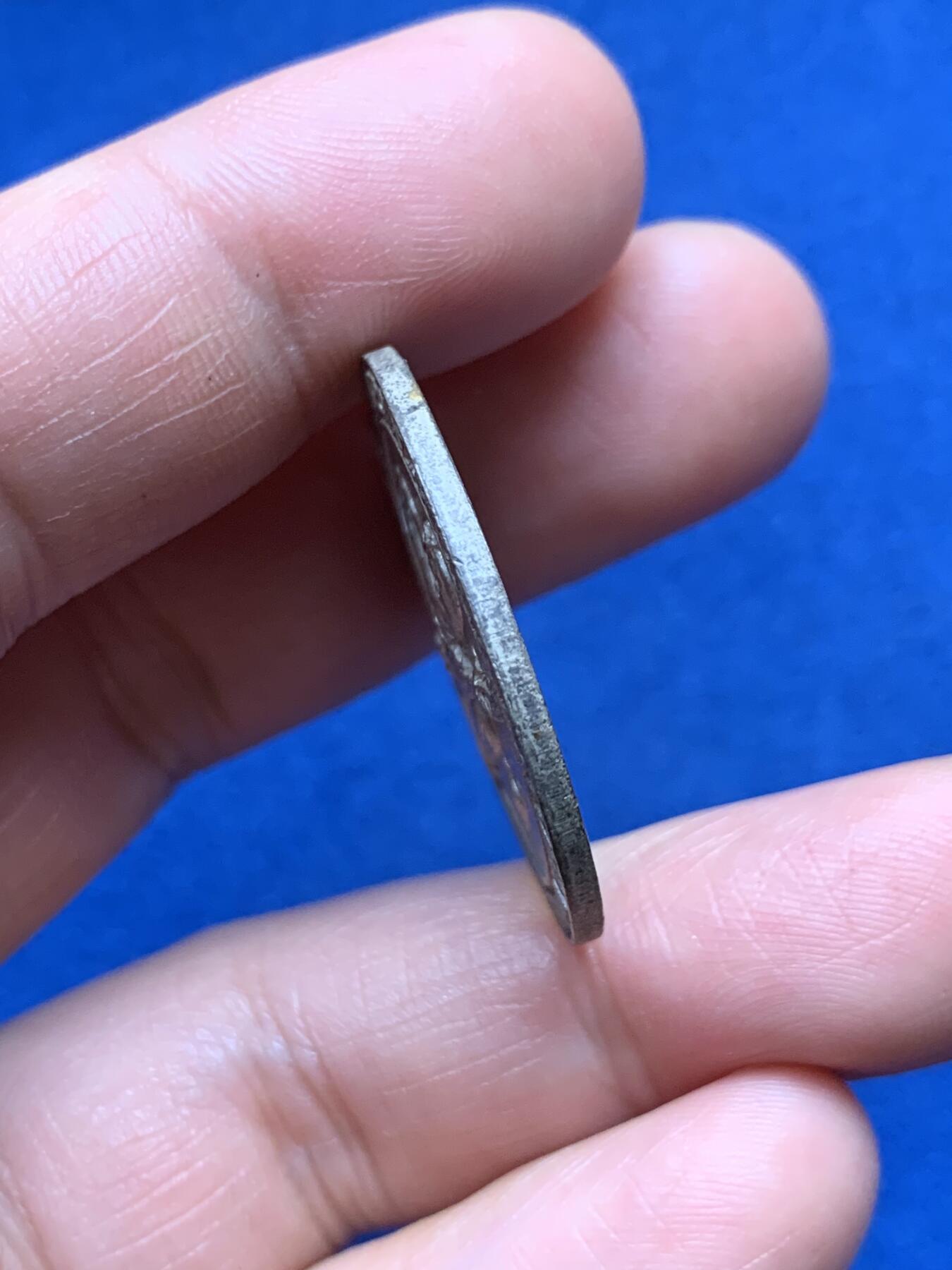 《竞宝斋》第373场 周日，周一，周二 3场连拍 （全场包邮） 意大利 骑士 镀银纪念章 11.08克 31.5mm