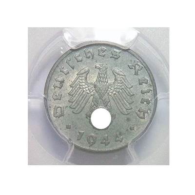 PCGS MS63 德国第三帝国1944年E版1芬尼 难得开卷原光 - PCGS MS63 德国第三帝国1944年E版1芬尼 难得开卷原光