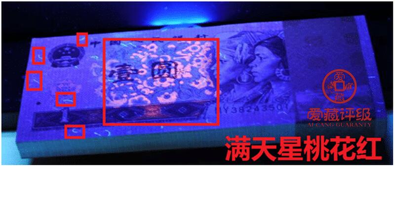 1996年壹圆“珠联璧合”，961SC+961XA双胞胎八同号（全同号），满天星桃红，双重题材！爱藏严评66＋E，按图发货。