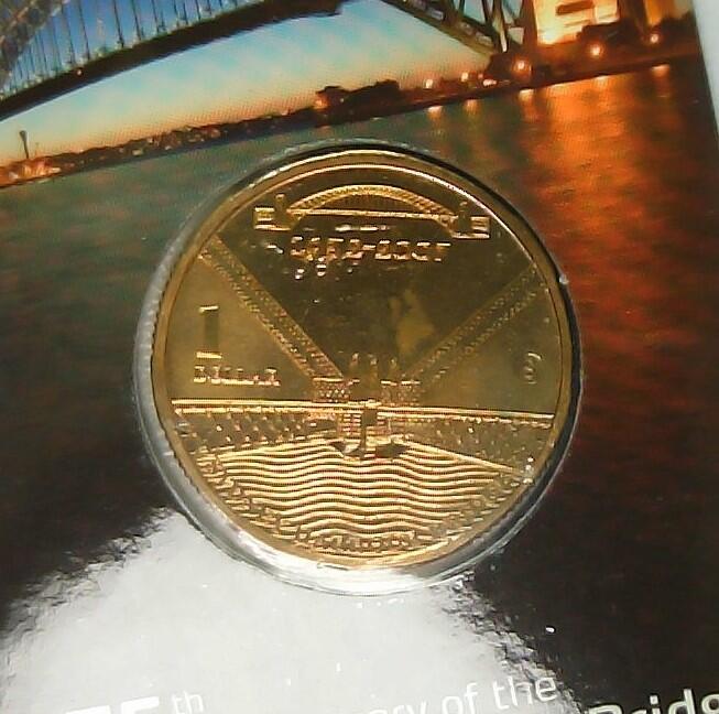 JoDe826 收藏第02次拍卖，英联邦地区硬币纸币 澳大利亚 年份 2007, 1 美元 全新的 4 纪念钞 硬币 带卡 