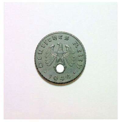 稀年 德国第三帝国1944年A版5芬尼 爽品 - 稀年 德国第三帝国1944年A版5芬尼 爽品