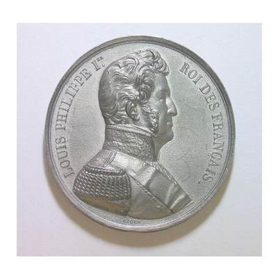 法国1830年 菲利普一世军装像高浮雕精制大合金章 50MM - 法国1830年 菲利普一世军装像高浮雕精制大合金章 50MM