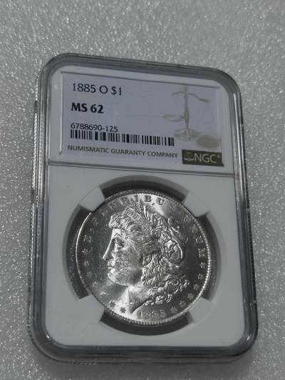 天下钱庄专场欢迎参拍 - NGC MS62 1885早期美国摩根一美元银币