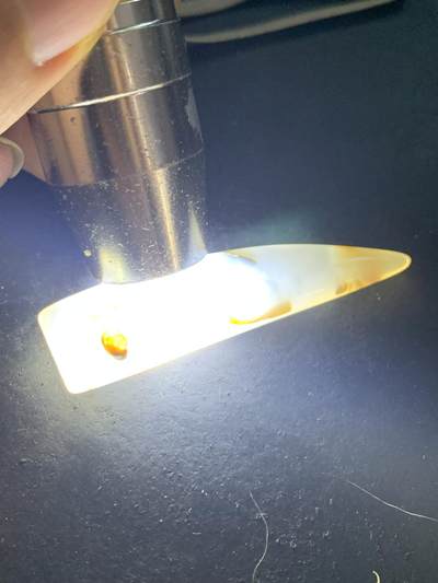 高玉化冰透草花纹海洋玉髓随形通货牙形吊坠一个 高玉化冰透草花纹海洋玉髓随形通货牙形吊坠一个