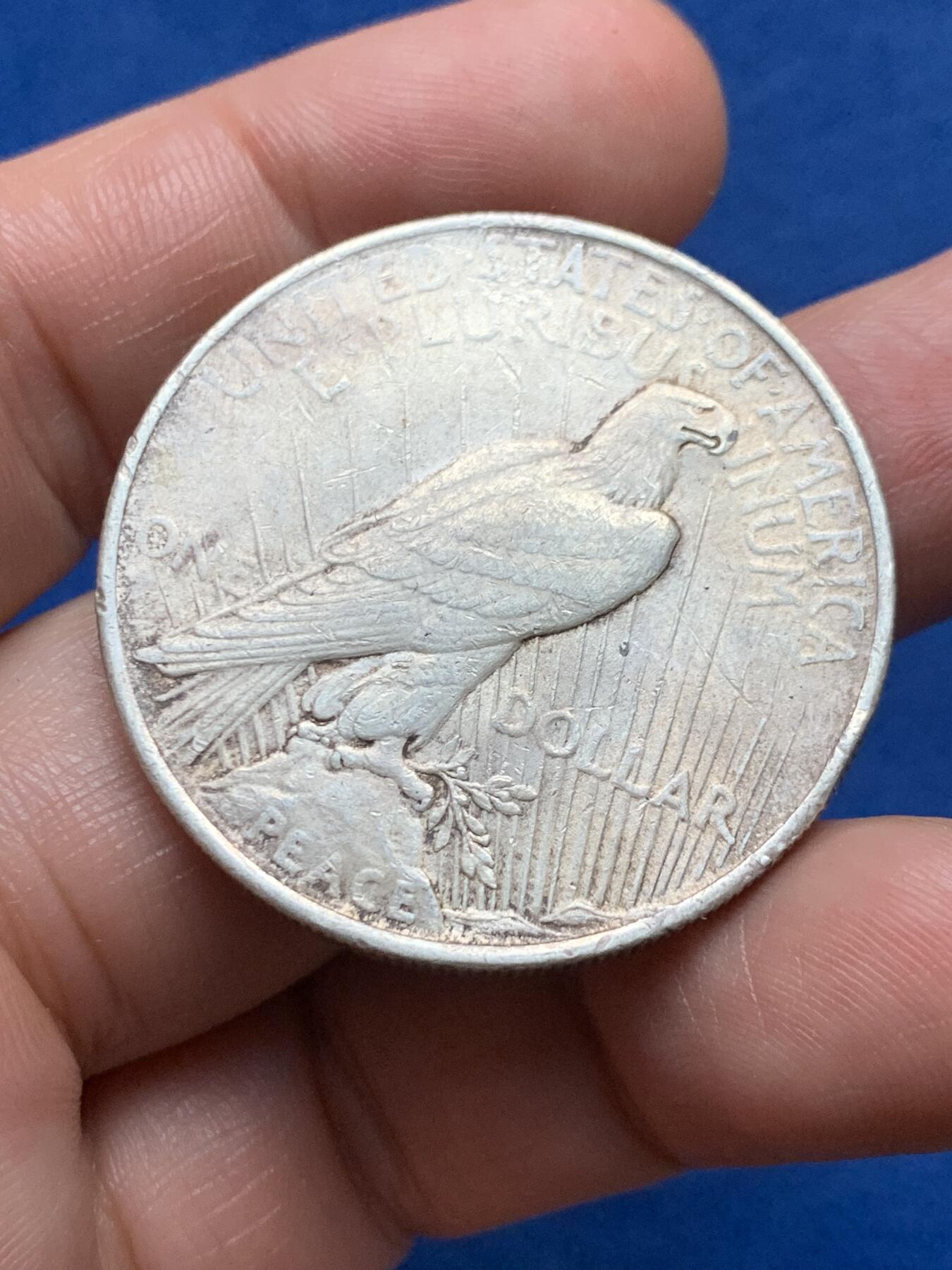 《竞宝斋》第374场 周日，周一，周二 3场连拍 （全场包邮） 美国1922年和平1美元银币