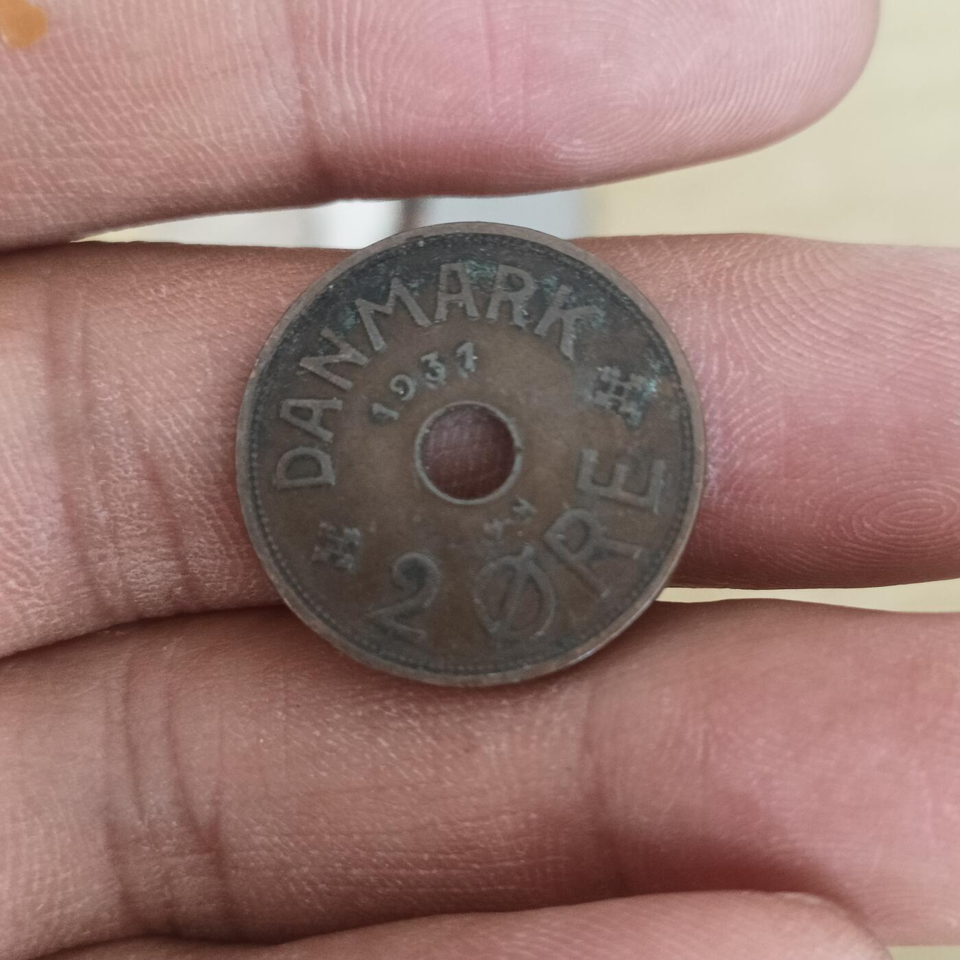 泡泡币外币第十八场可代拍15038385335微信 丹麦1931年老铜币