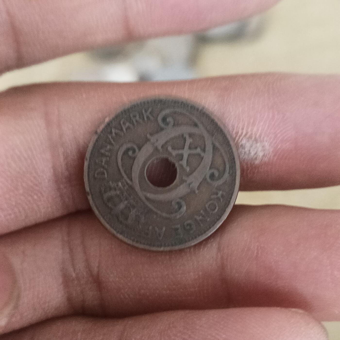 泡泡币外币第十八场可代拍15038385335微信 丹麦1931年老铜币
